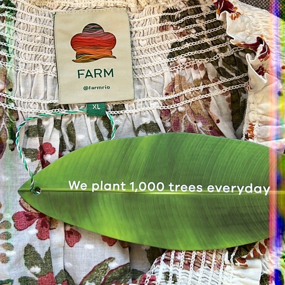 FARM RIO Off White Made In Brazil Blouse - Picture 10 of 14